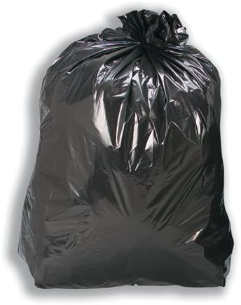 5 Star 110 Litre 100 Gauge Medium Bin Bags, Pack of 200, Black, 200 count (Pack of 1)