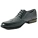 alpine swiss Zurich Men's Wing Tip Oxfords Two Tone Brogue Medallion Dress Shoes