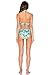 Topwigy Women's Light Green Beachwear Sexy Bikini Swimsuit with Leaf Printing Padded Push up Bathing Suit Monokini