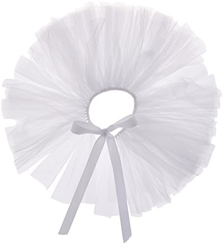 Pawpatu Handcrafted in USA White Tulle Tutu for Dogs