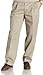 IZOD Men's American Chino Pleated Pant, Khaki, 36W x 34L