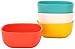 EKOBO Bamboo 8oz Bowl Set, Service for 4, BIOBU Eco-material, Indoor/Outdoor dining, Assorted Colors