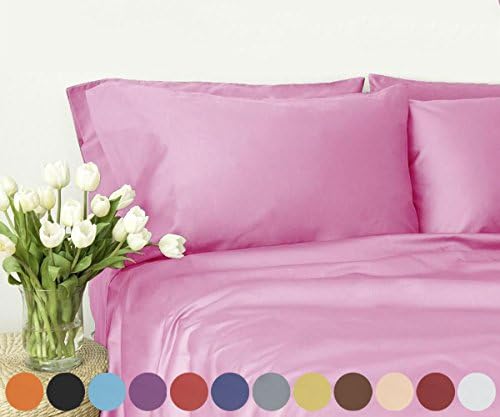 Swan Comfort Microfiber 4-piece Bed Sheet Set - King, Pink