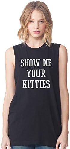 Killer Condo Cat Shirt Show Me Your Kitties Unisex Sleeveless T-Shirt Medium