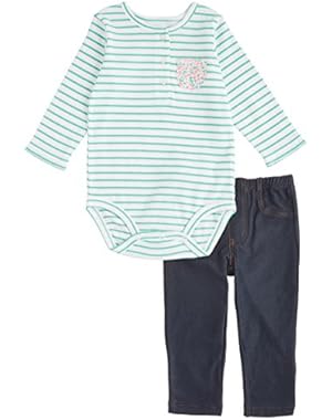 2-pc L/S Bodysuit Pant Set