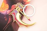 Generic Dota 2 Golden Basher of Mage Skulls Anti-mage Weapon Model Keychain Pendant