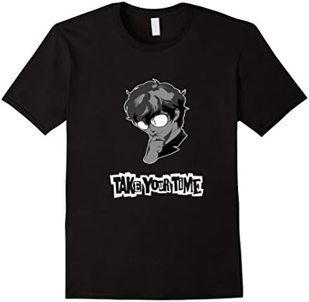 Mens Take Your Time T Shirt Large Black