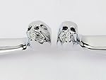 RioRand Harley Davidson Skull Chrome Brake Clutch Levers