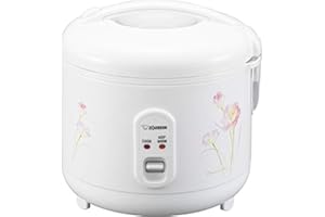 Zojirushi NS-RPC10FJ Rice Cooker and Warmer, 5.5-Cup (Uncooked), Tulip