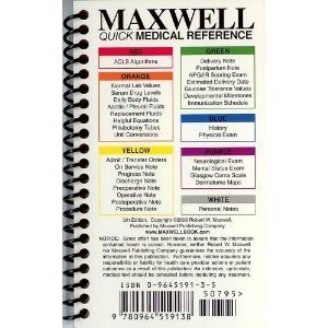 Maxwell Quick Medical Reference (Maxwell, Quick Medical Reference Maxwell, Quick Medical Refe) Fifth Edition [5/E]