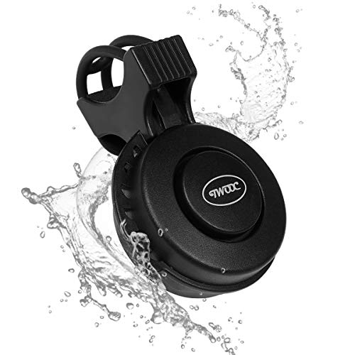 ORFORD Electric Bike Bell Mini Electric Bicycle Horn 110db, Cycling Bell USB Rechargeable and Waterproof, Loud and Light with 3 Sound Modes Ring for Mountain Bike, Road Bike, BMX, MTB