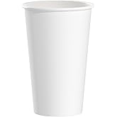 Solo Foodservice 316W 16 Oz. White Paper Hot Cup noHandle Singlepoly (1000-Pack)