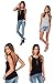 Ssyiz Women's O Neck Backless Sexy Black Short T Shirt Tank Top