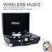LP&No.1 Suitcase Bluetooth Turntable with Stereo Speaker,3 Speeds Vinyl Record Player Blackthumb 3