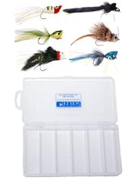 parte superior Agua Bass & Pike Fly Surtido   6 Moscas + Fly Box