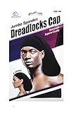 Dream Superior Quality Jumbo Spandex Dreadlock Cap #115B Black