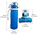 BBD Collapsible Water Bottle 750ml/ 26 oz – Leak Proof Silicone Foldable Sports Water Bottle BPA Free (Blue)