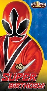 Power Rangers Samuari Birthday Card by Power Rangers Samurai