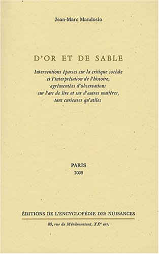 D'or et de sable