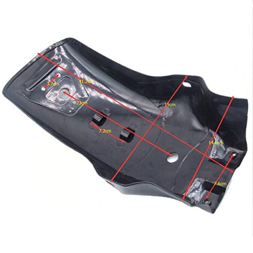 Mingting Rear Fender Mudguard for Honda Yamaha Suzuki Chopper Cruiser (Black)