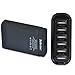 Selectec 40W/8A 6-Port USB Charger PowerPort 5, Multi-Port USB Charger for iPhone SE/6/6 Plus, iPad Air 2/Pro/mini 3, Samsung Galaxy S7/S7 Edge/S6/S6 Edge, LG G5 and More – Black
