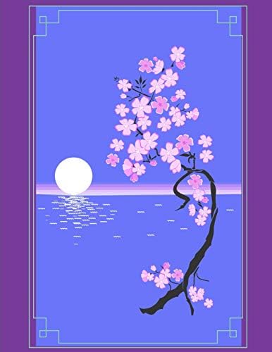 Japanese Writing Practice Book Genkouyoushi Paper (Cherry Blossom Design): Kanji, Kana, Katakana, Hiragana Alphabet Calligraphy