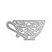 Bottone Tea Cup Cutting Dies Stencil DIY Scrapbooking Album Paper Card Embossing Craft