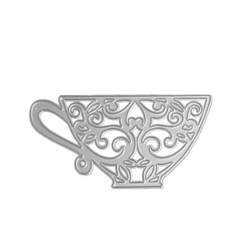 Bottone Tea Cup Cutting Dies Stencil DIY Scrapbooking Album Paper Card Embossing Craft
