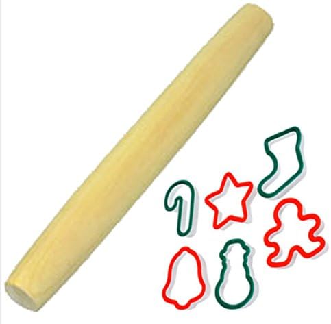 Rolling Pin and Cookie Cutters - Essential Kitchen Tools for Baking Fun