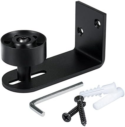 Stay roller guide - Fit for sliding barn doors up to 3 inches thick - Bottom guide roll flush with floor - In-wheel bearing for an easy rolling - Installation manual, screws, anchors provided