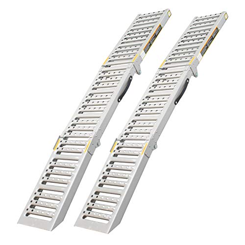 TC TECHNIC SK2667 Auffahrrampen 2er Set für Motorräder PKW Quads maximale Gesamttragfähigkeit 1600 kg aus Profilstahl… – Bild 3