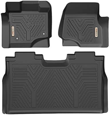 Yitamotor Floor Mats For F150 Custom Fit Floor Liners For 2015 2020 Ford F 150 Supercrew Cab 1st 2nd Row All Weather Protection