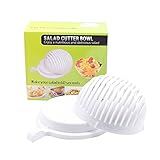 BEILAI Salad Cutter Bowl, Salad Cutter Strainer,Vegetable Salad Chopper,Salad Maker,Easy To Slice Fruit Vegetable In 60 Seconds