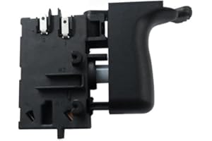 VSR Trigger Switch 649381-00 for DWD110K DWD112 DWD115K 3/8 Inch Drills - Replacement Power Tool Part Compatible with for Bla