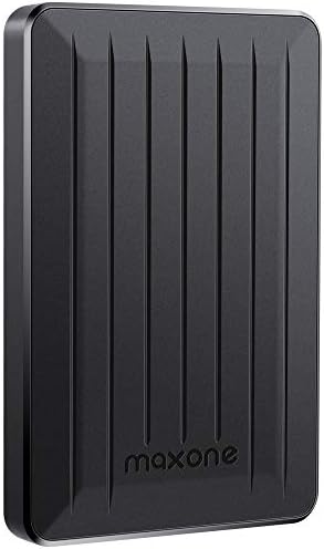 320GB External Hard Drive Portable - Maxone Upgrade Portable HDD USB 3.0 for PC, Laptop, Mac, Xbox one, PS4, Chromebook, Smart TV - Black