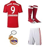 2016/2017 Bayern Munich #9 lewandowski home Kids Soccer Football Jersey Short Socks