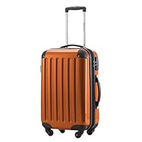 HAUPTSTADTKOFFER - Alex - Carry on luggage Suitcase Hardside Spinner Trolley Expandable 20¡° TSA Orange