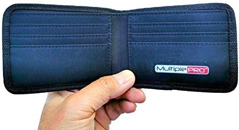 MultiplePRO Men's Memory Foam RFID Blocking Wallet, Black
