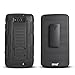 Droid Maxx Case, Motorola Droid Maxx Case, Starshop[Heavy Duty] Dual Layers with Kickstand and Locking Belt Clip with Premium Screen Protector Black