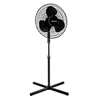 Westinghouse 16" Oscilating Stand Fan, Black