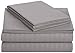 Amazon Basics Deluxe Microfiber Striped Sheet Set, Dark Grey, 4 pieces, Queen