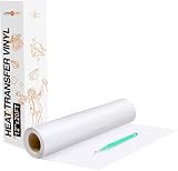 HTVRONT White HTV Vinyl Rolls 12x20ft Easy Cut & Weed 12"x20'