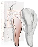Lily England Detangling Hairbrush Set. Best Detangler Brush for Wet, Dry, Curly, Womens & Kids Hair. No More Tangle! (Marble and Rose Gold) (Marble & Rose Gold)