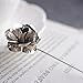 2 PCS Men's Rose Golden Flower Lapel Stick Brooch Pin for Sui,Gold/Sliver