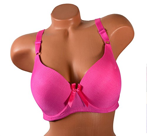 Viola's Secret Women Bras 6 Pack of T-Shirt Bra D Cup DD Cup 34D 36D 38D 40D 42D 36DD 38DD 40DD 42DD 44DD (34B, 9290)