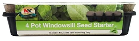 Amazon Com Nk Lawn Garden 4 Pot Windowsill Seed Starter Tray By