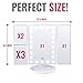 Tri-Fold Lighted Vanity Makeup Mirror, 180°Adjustable, Portable, LED Lights, Touch Screen and 3X/2X/1X Magnification Mirror, Countertop Cosmetic Mirror, Travel & Tabletop Mirror + FREE Makeup Brushes