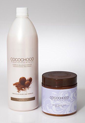 The Original Brazilian Keratin Straightening Hair Treatment 34oz 1000ml  Keratin Mask 17oz 500ml