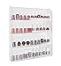 HOME IT Acrylic Wall Rack Organizer Holds up to 40 Bottles Nail Polish nail polish holder nail polish storage