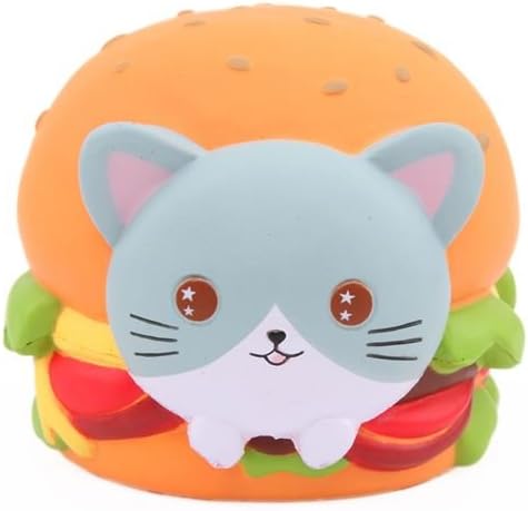 Scented jumbo cat hamburger squishy by Popularboxes_hk